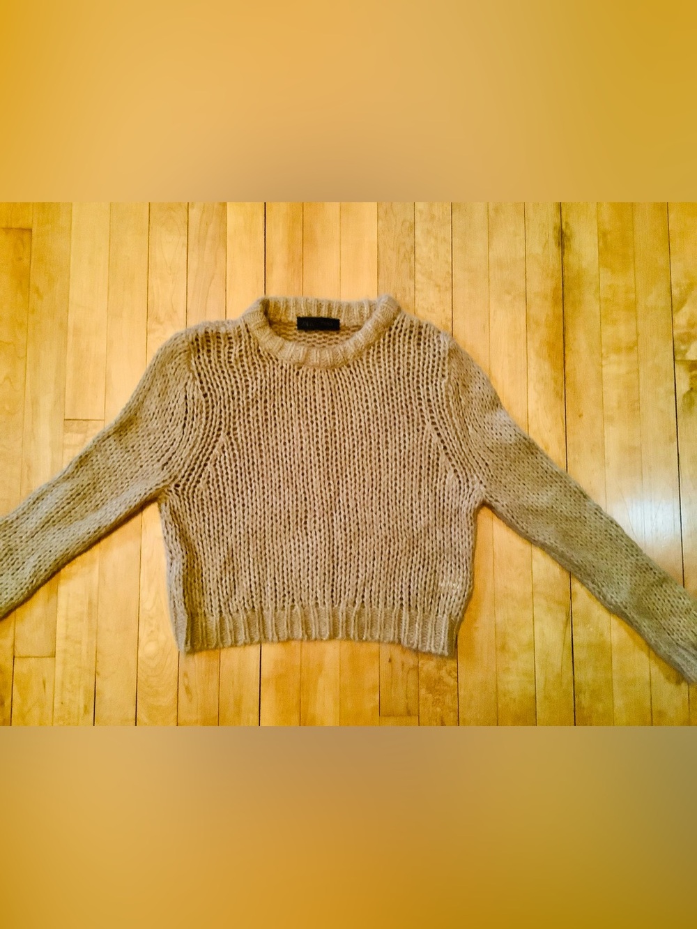 Cozy Chunky Knit cropped sweater by Zara